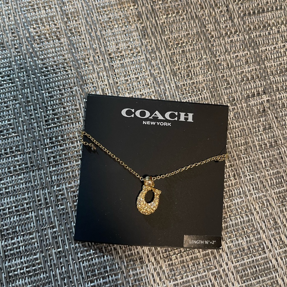 Coach Gold Pendant Necklace